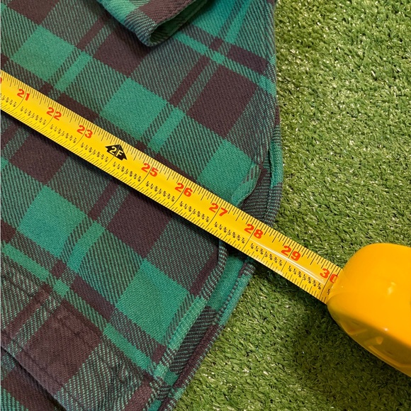 Vintage Polo Ralph Lauren Green/Black Plaid Button Down - Picture 4 of 6